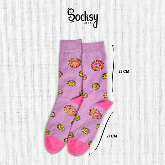 Socks With Donuts Print