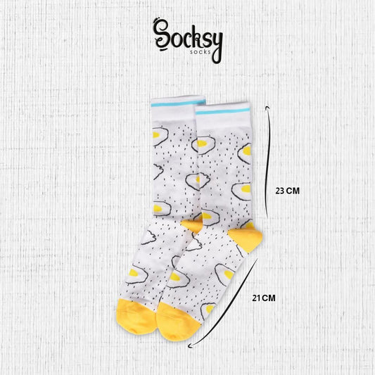 Men's Socks with Strang Print Design