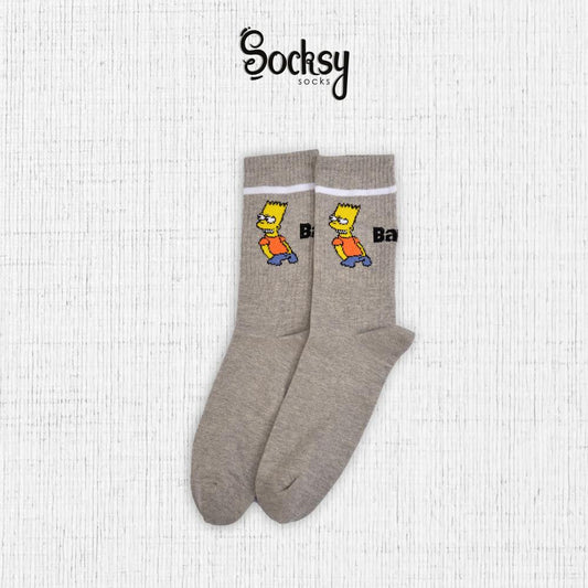 Men's Socks with Simple Print  Design