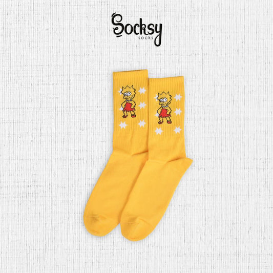Women's Socks with Simple Print  Design