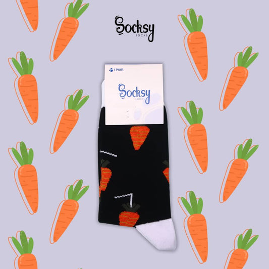 Women's Socks with carrot print