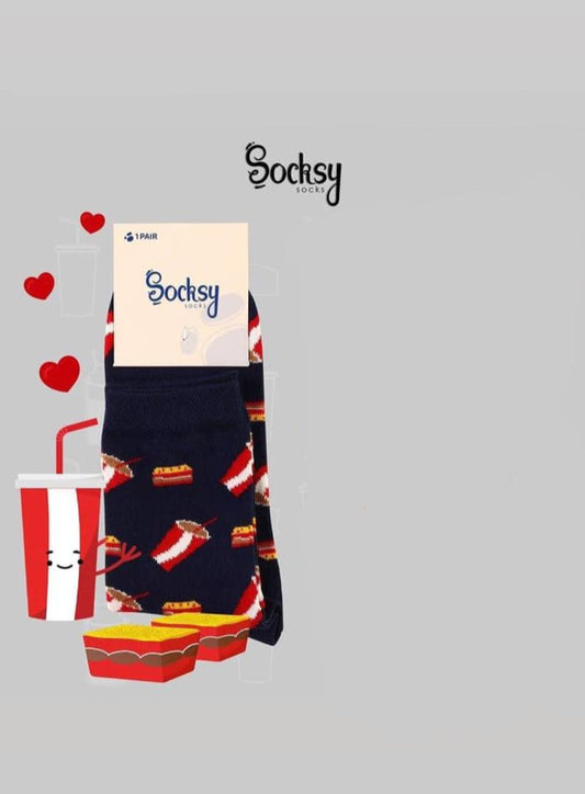 Socks With Snacks Print