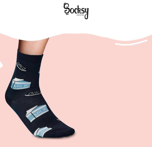 Women's Socks With Milk Print