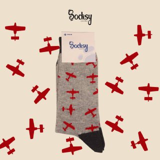 Women's Socks with Airplane print