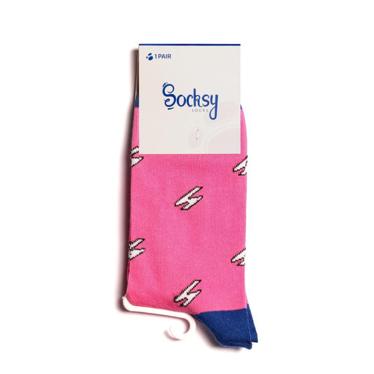 Women's Socks with Lightning Strike print